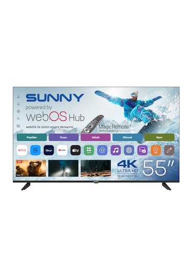 Sunny SN55UPRL-W02M 55" 4K Ultra HD LED TV