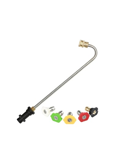 Novahub Yüksek Basınçlı 5 Parça Nozul Seti, 4000 Psı, Paslanmaz Çelik, Hızlı Bağlantılı