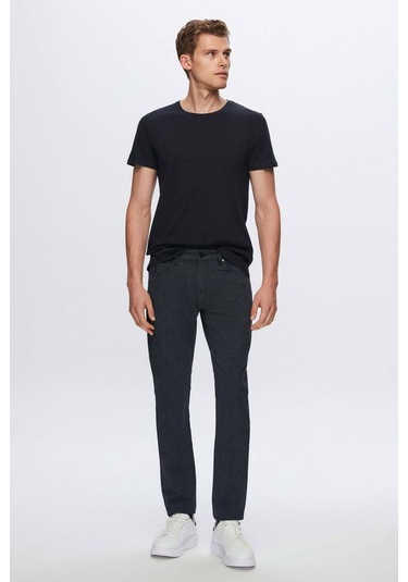 Ds Damat Regular Fit Lacivert %100 Pamuk T-Shirt 4HC141996754M Lacivert