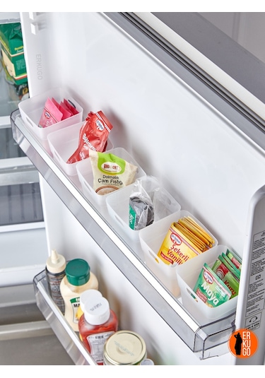 Erkugo Buzdolabı Kapak İçi Düzenleyici Organizer Kutu 6'lı Set