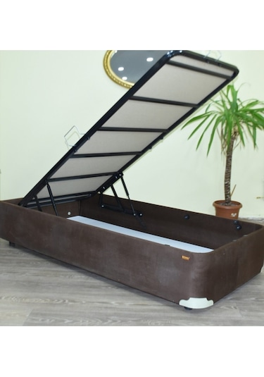 Baza Tay Tüy Kahverengi Model Silinir kumaş Metal Çelik Fırın Boya İskelet 120*200 cm El Yapım