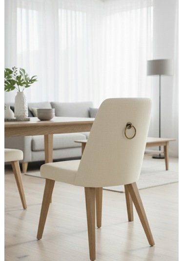 Halka Sarkaç Kulp - Antik Sarı Sandalye Arkası Ve Mobilya Kulbu - Üstten Vidalı - 60 Mm Çap Antik Sarı