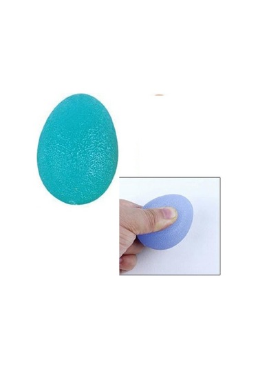 Periboia Yumurta Top - Silikon El Egzersiz Topu Mavi- Sert Çok Renkli