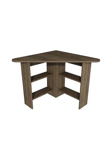 Arnetti Köşe Çalışma Masası Corner Ofis Masası Ceviz