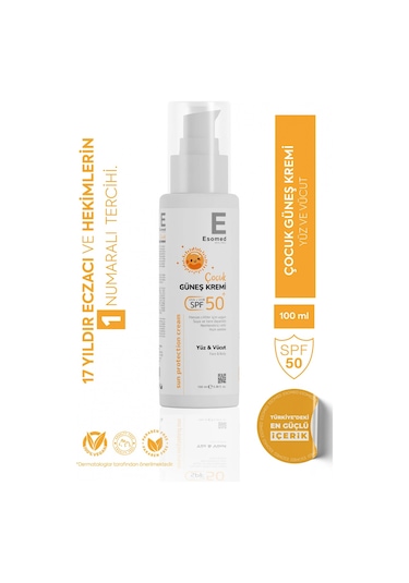 Esomed Çocuk Güneş Koruyucu Krem Spf50+ 100 Ml