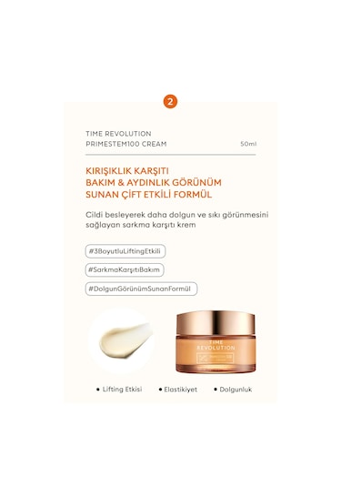 Cilde Sıkı Ve Elastik Görünüm Kazandıran Bakım Seti Time Revolution Primestem100 Set