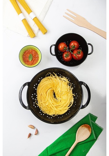 Akrilik Siyah 2 Li Süzgeç Seti Makarna & Pirinç Süzgeci Diğer