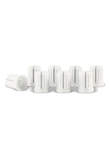 Knob Cap Set White Set Of 8
