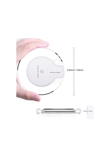 Yifomall Koyu Kırmızı Kiremitli Qı Standardı 5w Hızlı Şarj Destekli Kablosuz Telefon Şarj Cihazı