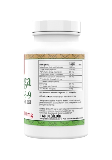 Ncs Omega 3 6 9 Balık Yağı 1000 Mg 200 Softgel 2 Adet