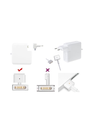 Macbook Pro Uyumlu A1425 Late 2012 13 Inc T-Tip Adaptör  60W