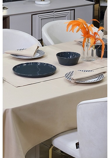 Dream Kumaş Peçete Modelleri Leke Tutmaz Kumaş Peçete Çeyiz Seti 6lı Paket Cappuccino