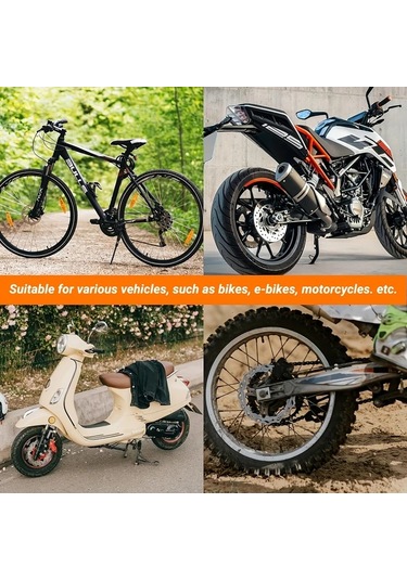 Oldfriend Siyah Motosiklet Disk Fren Alarm Kilidi 110db Titreşim Sensörü Usb Type-c Hızlı Şarj