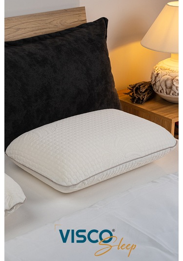 Visco Yastık Doğal Viskon Kılıf Ergonomik Yastık 60 x 40 x 15 CM