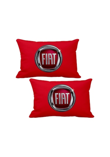 Fiat 2 Li Lüks Araç Boyun Yastığı 5 Renk Ahşap Anahtarlık