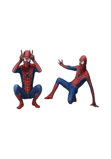 Çocuklar İnanılmaz Örümcek Adam Cosplay Kostüm Partisi Tulum