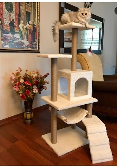 Pethomealpi Kedi Tırmalama Evi Mihrabat 125 CM