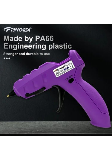 Honeybeeshop Topforza Mini Sıcak Tutkal Tabancası 8w 2000mah Şarj Edilebilir 10 Renkli Çubuk Usb Şarj Anti Damlama Dıy Ev Onarımı