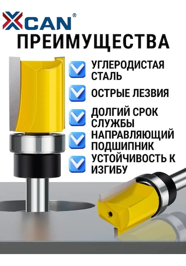 Xcan Yatay Kenar Freze Takımı, Merdaneli, 8mm, 3 Adet 244589157