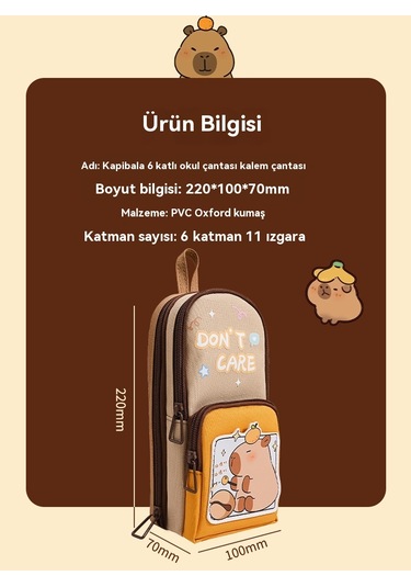 Spring Güzel Kalem Kutusu Kırtasiye Çantasıyeil Panda Yeşil