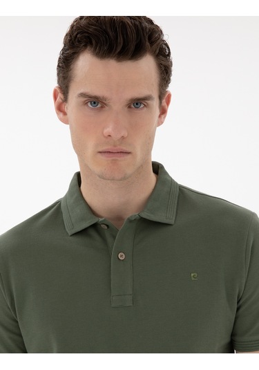 Pierre Cardin Erkek Haki Tişört Basic 50302561-vr027 Haki