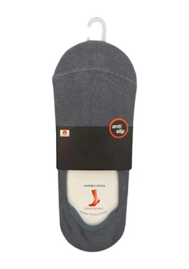 Twisocks Premıum Pamuk Babet Erkek Çorap 12'li - Gri