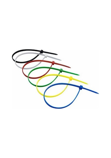 30 Parça Plastik Kablo Kelepçe Seti Kablo Düzenleyici Bağlama Bantları 5256 Çok Renkli