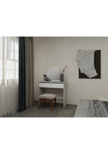 Huzur Makyaj Masası Külgri Gri
