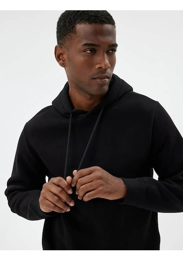 Koton Erkek Sweatshirt Siyah 5wam70001mk 25ky59000107 Y5901 Siyah