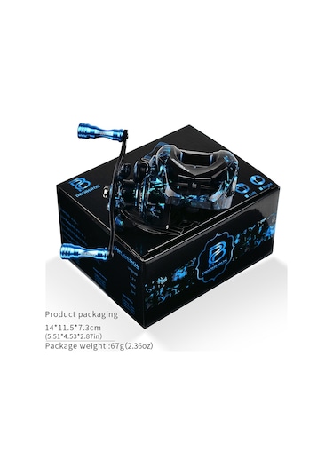 Proberos Vhb120 Metal Baitcasting Makarası 3+1bb Rulmanlı Balıkçılık Makarası - Sağ El