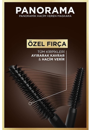 L'Oréal Paris Panorama Hacim Veren Maskara Kahverengi