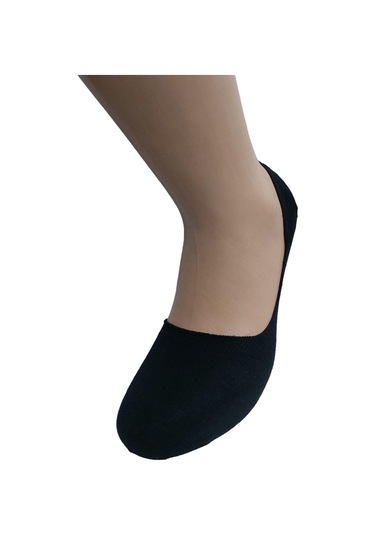 6'lı Erkek Bambu Babet Çorap-siyah Siyah