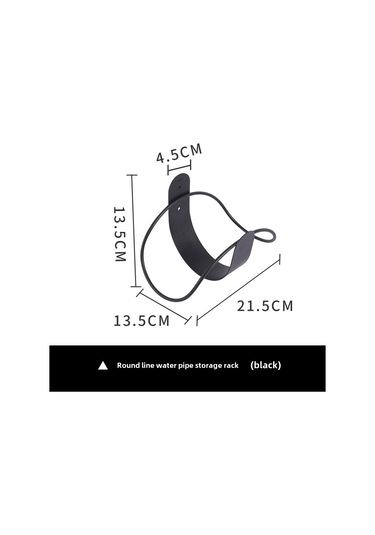 Yuntech01 304 Paslanmaz Çelik Bahçe Hortumu Depolama Rakusu - Dış Mekan Su Borusu Tutucu, Fırça Ve Musluk Kanca İle Organize Et Siyah Dairesel Tel