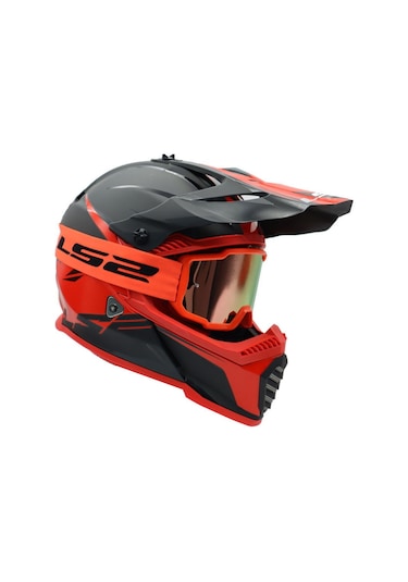 Ls2 Charger Goggles Motokross Gözlük Neon Turuncu