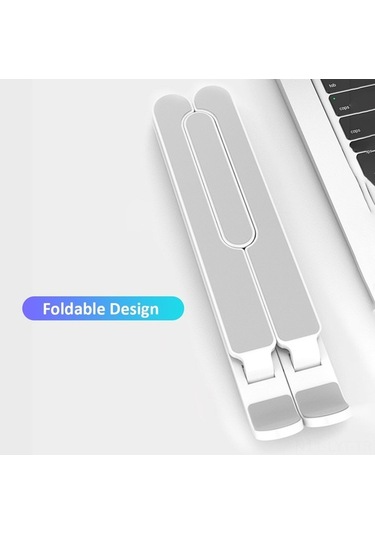 Moly Youtek Ergonomik Dizüstü Bilgisayar Tutucu 6 Seviye Açı Ayarlı Soğutucu Temel Siyah Siyah