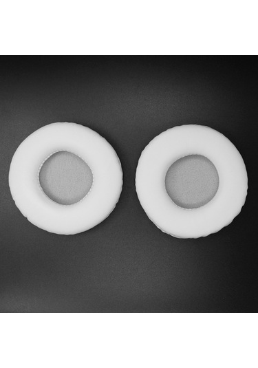 Xiyyadms Beyaz 65mm Kulaklık Külaklık Kılıfı - Ath/sennheiser/panasonic/sony Uyumlu, Pu Deri Ve Hafıza Köpüğü, Ses Kalitesini Artırır, Kolay Kurulum Beyaz