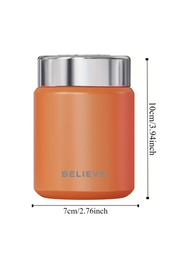 Dashanshop Pembe Paslanmaz Çelik Mini Termos Kavanoz Sızdırmaz Izolasyonlu Çorba Kap Pembe