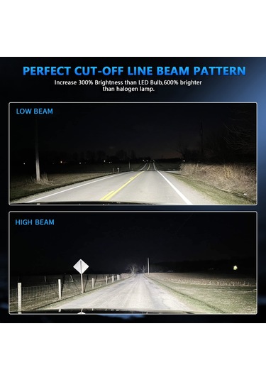 Led Far Ampülleri, 25000lm 90w Süper Parlak Mercek K21710