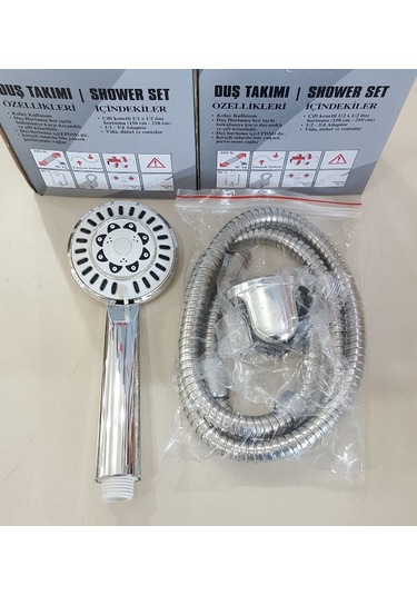 Duş Başlığı Duş Hortumu Seti Banyo Duş Takımı Fonksiyonlu Diğer
