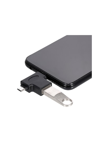 Mufunye Type-c Ve Micro Usb'den Usb3.0'a Otg Dönüştürücü, Telefon Ve Tabletler İçin Çift Arayüzlü Adaptör