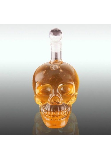 Konyax Crystal Head Kuru Kafa Cam Şişe 350 Ml
