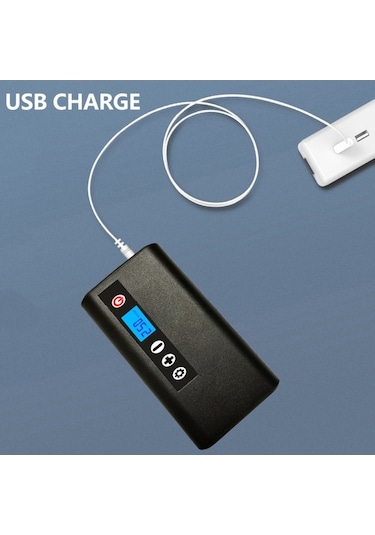 Createtech Ve Taşınabilir Şişirme Şarjlı Powerbank Pompası Lastiği, Geeroyoo Aydınlatma Araba/bisiklet Akıllı Acil - Cb