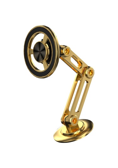 Soulader 360 Derece Dönebilen Manyetik Araç İçi Telefon Tutucu, Kolay Kurulumlu Ve Ayarlanabilir Araba Telefon Askısı Sarı