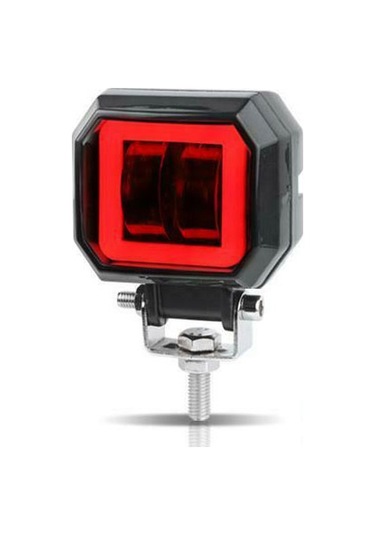 Motosiklet Atv Utv Kamyon Tekne Sis Farı KIRMIZI Angelli 2 Adet