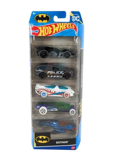 Hot Wheels Beşli Araba Seti Batman Htv44