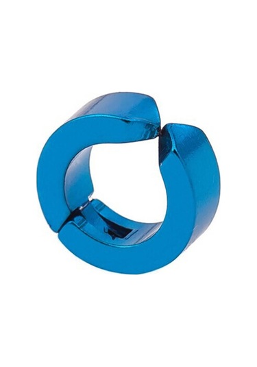 Mavi Adam Titanyum Çelik Kulak Klipsi Deldi Kulaklar Toka Olmadan Kadın Küpe Takı