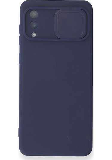 Nettech Samsung Galaxy A02 Uyumlu Kızaklı Kamera Korumalı Arka Koruma Kılıf - Lila Lila