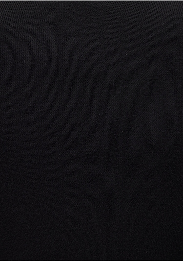 Mavi - Bisiklet Yaka Siyah Crop Kazak 1710474-900 Siyah