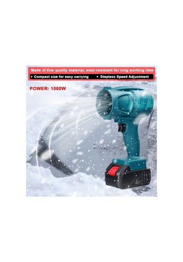 Youtek Taşınabilir Yüksek Güçlü Lityum Pil Destekli Turbo Fan - Şarjlı Güçlü Üfleyici, Makita Pil Uyumlu