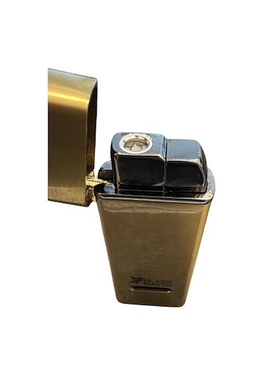 Black Martin Tek Torch Pürmüz Gold Metal Puro Çakmağı - Tr9559